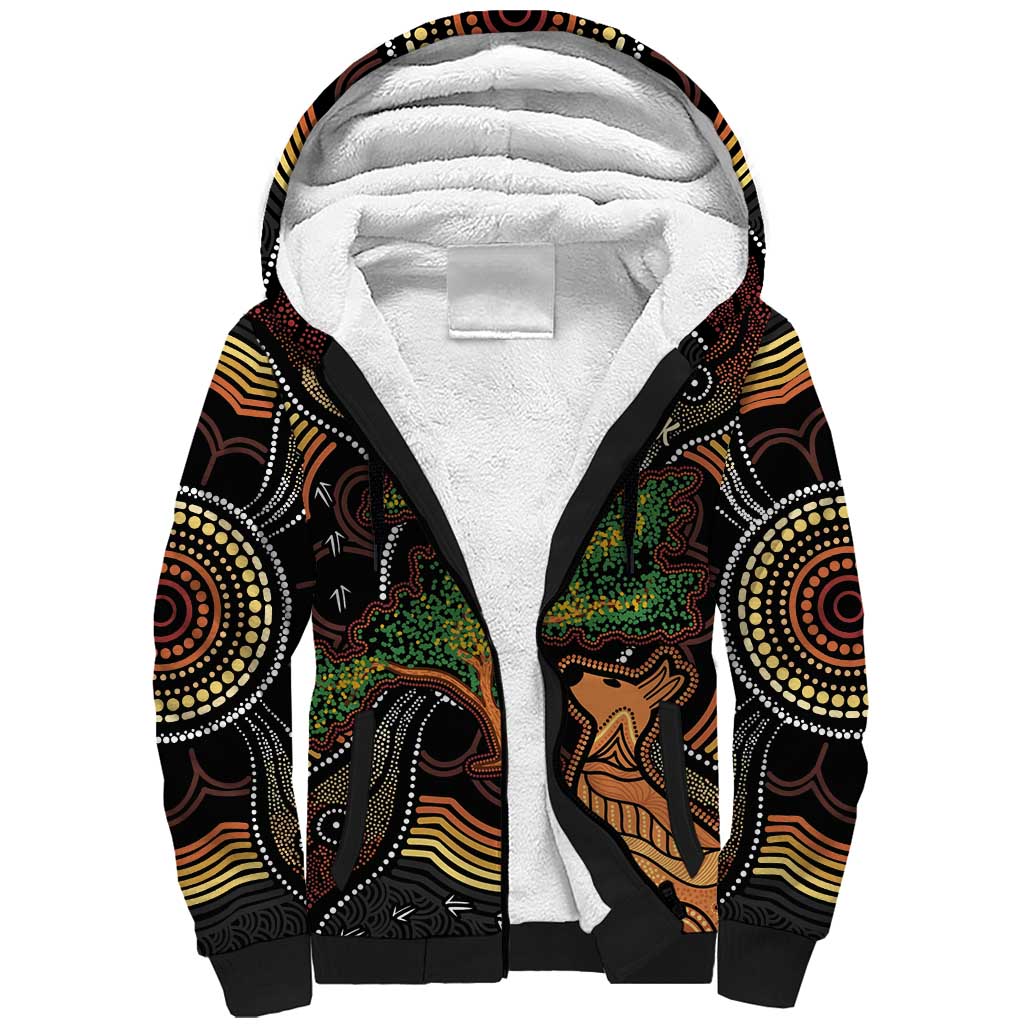 NAIDOC Week 2025 Indigenous Sherpa Hoodie Legacies - Tree Of Life