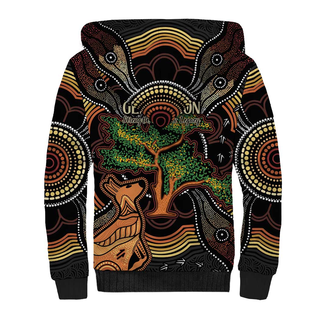 NAIDOC Week 2025 Indigenous Sherpa Hoodie Legacies - Tree Of Life