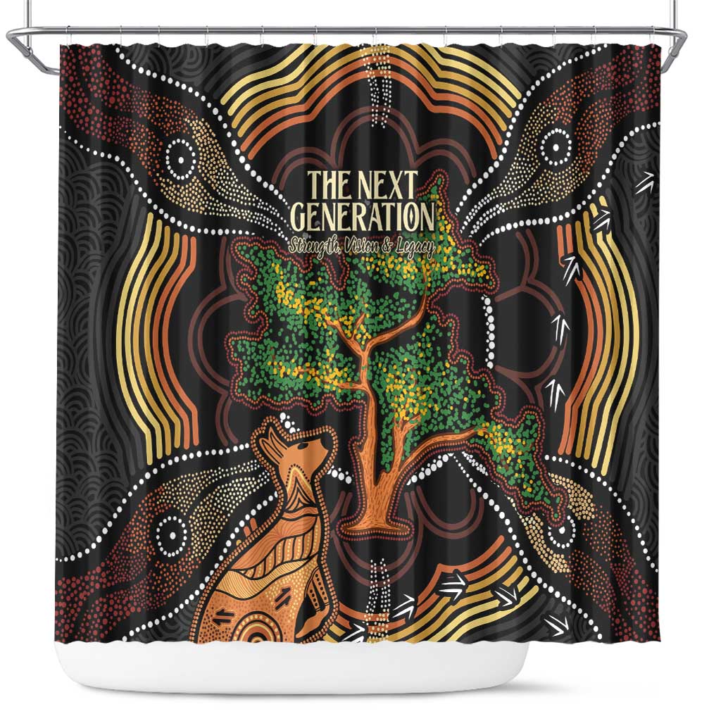NAIDOC Week 2025 Indigenous Shower Curtain Legacies - Tree Of Life