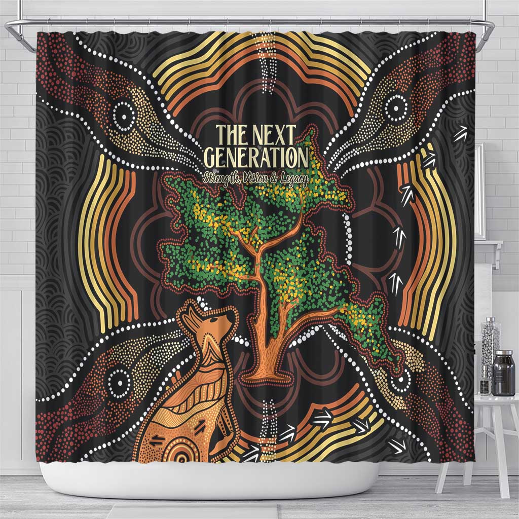 NAIDOC Week 2025 Indigenous Shower Curtain Legacies - Tree Of Life
