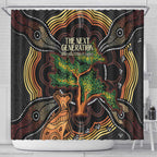 NAIDOC Week 2025 Indigenous Shower Curtain Legacies - Tree Of Life