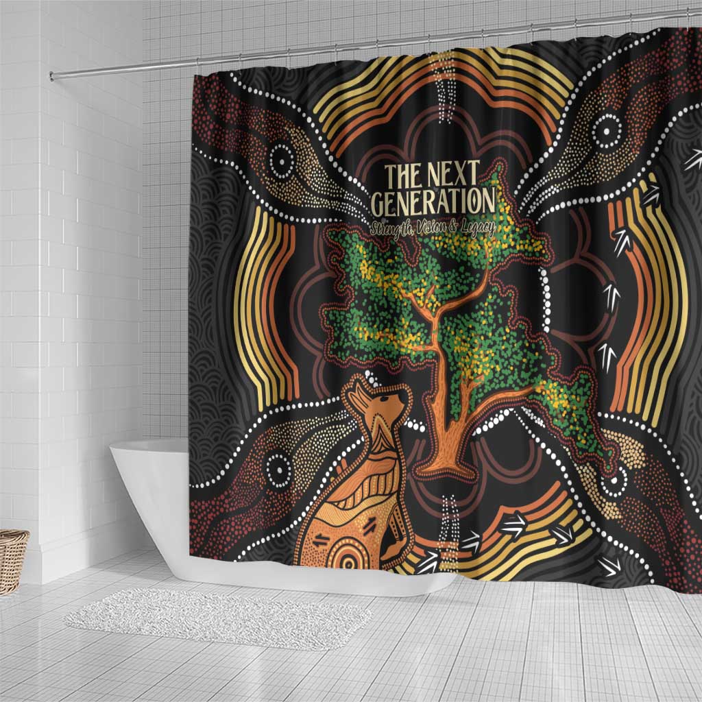 NAIDOC Week 2025 Indigenous Shower Curtain Legacies - Tree Of Life