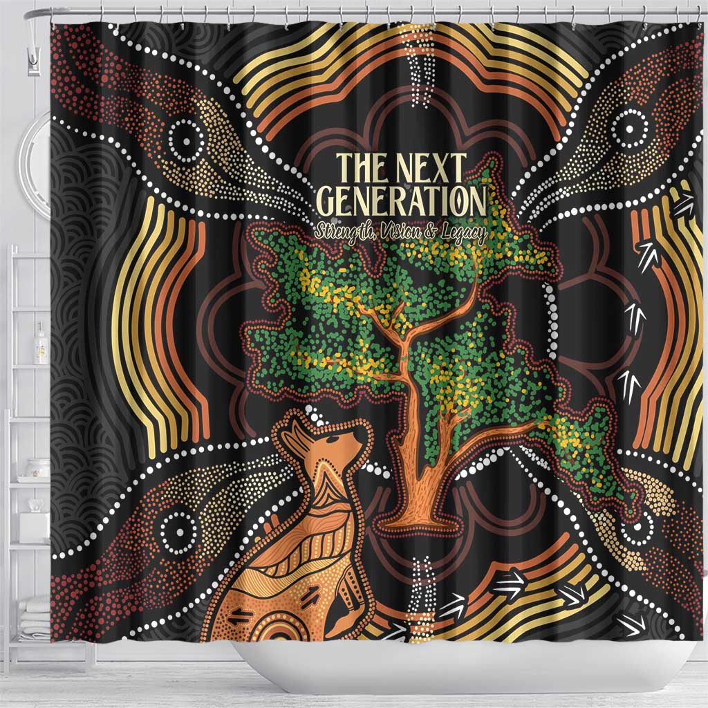 NAIDOC Week 2025 Indigenous Shower Curtain Legacies - Tree Of Life