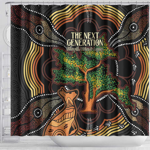 NAIDOC Week 2025 Indigenous Shower Curtain Legacies - Tree Of Life