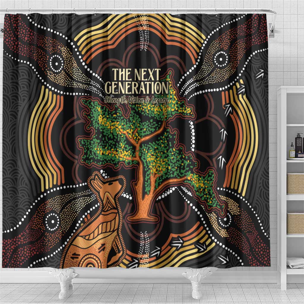 NAIDOC Week 2025 Indigenous Shower Curtain Legacies - Tree Of Life