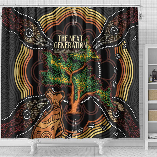 NAIDOC Week 2025 Indigenous Shower Curtain Legacies - Tree Of Life