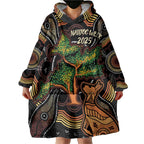 NAIDOC Week 2025 Indigenous Wearable Blanket Hoodie Legacies - Tree Of Life