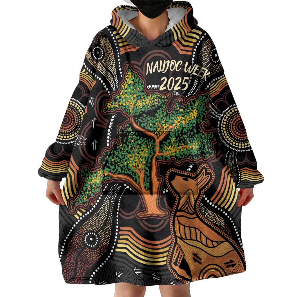 NAIDOC Week 2025 Indigenous Wearable Blanket Hoodie Legacies - Tree Of Life