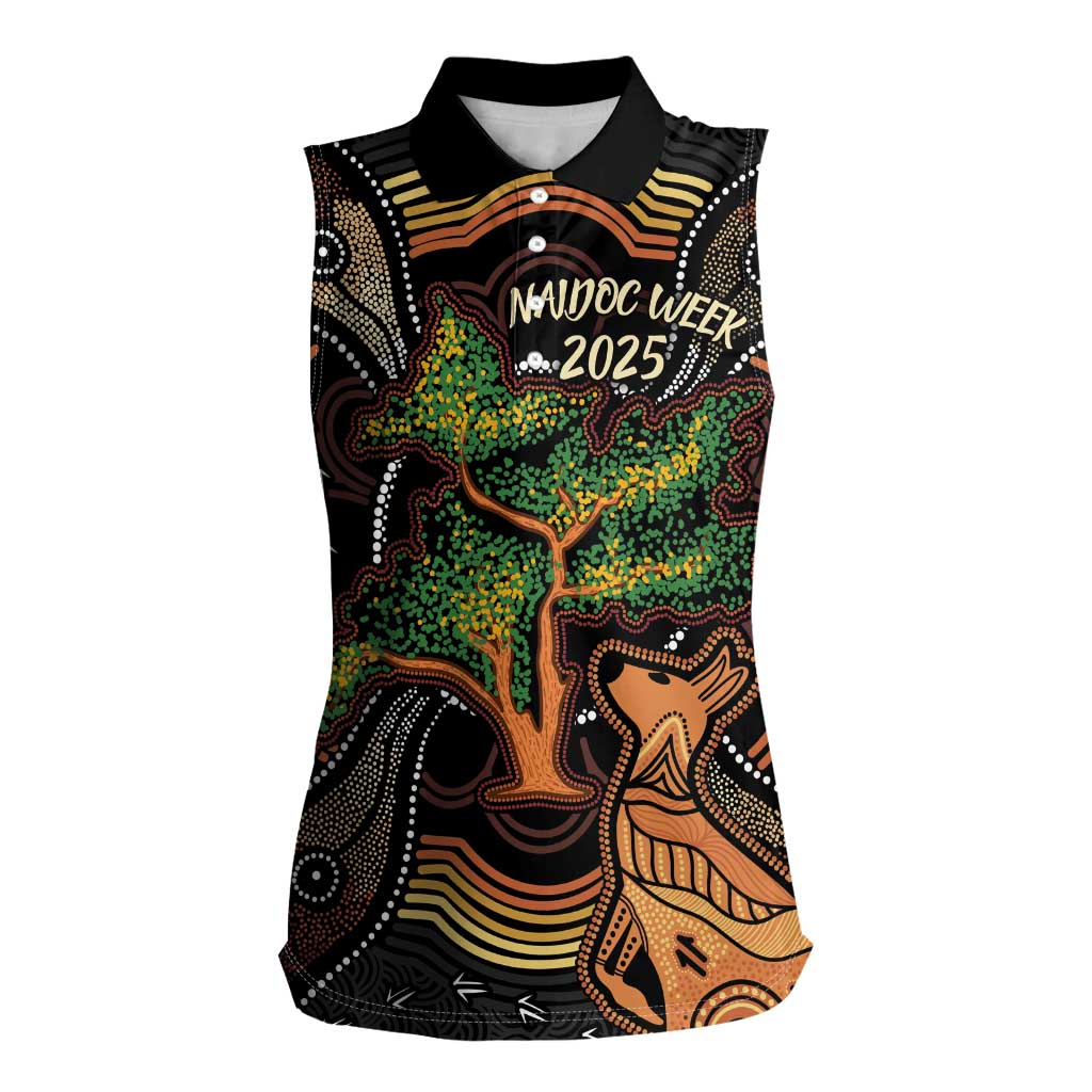 NAIDOC Week 2025 Indigenous Women Sleeveless Polo Shirt Legacies - Tree Of Life