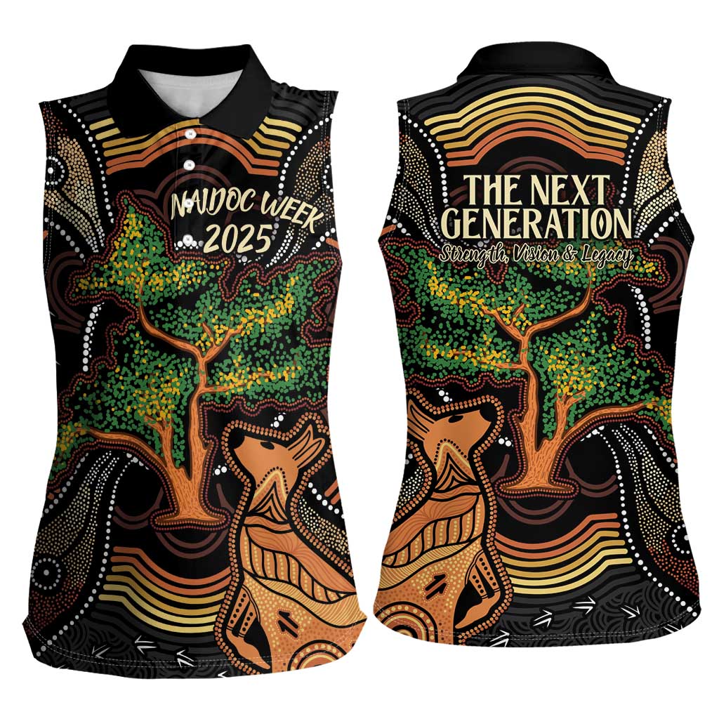NAIDOC Week 2025 Indigenous Women Sleeveless Polo Shirt Legacies - Tree Of Life