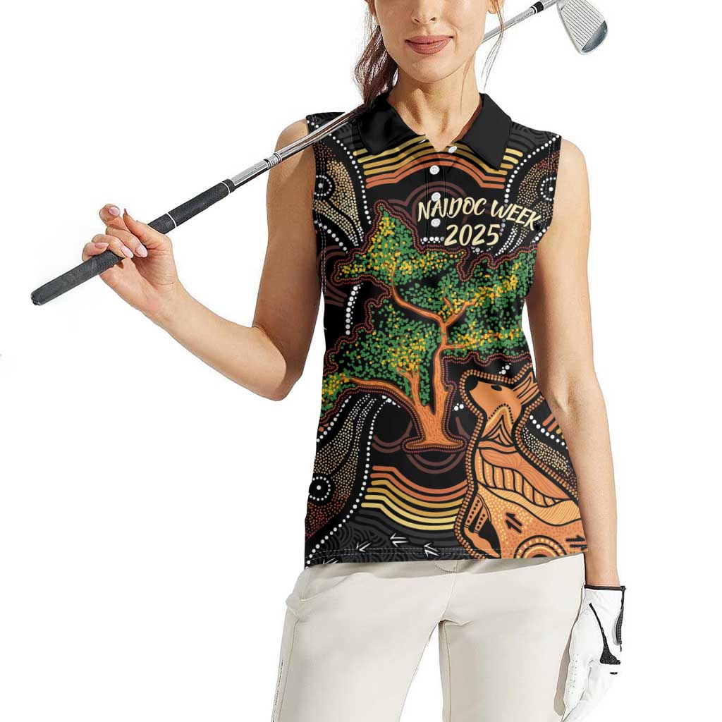 NAIDOC Week 2025 Indigenous Women Sleeveless Polo Shirt Legacies - Tree Of Life