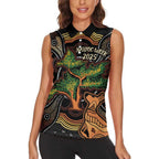 NAIDOC Week 2025 Indigenous Women Sleeveless Polo Shirt Legacies - Tree Of Life