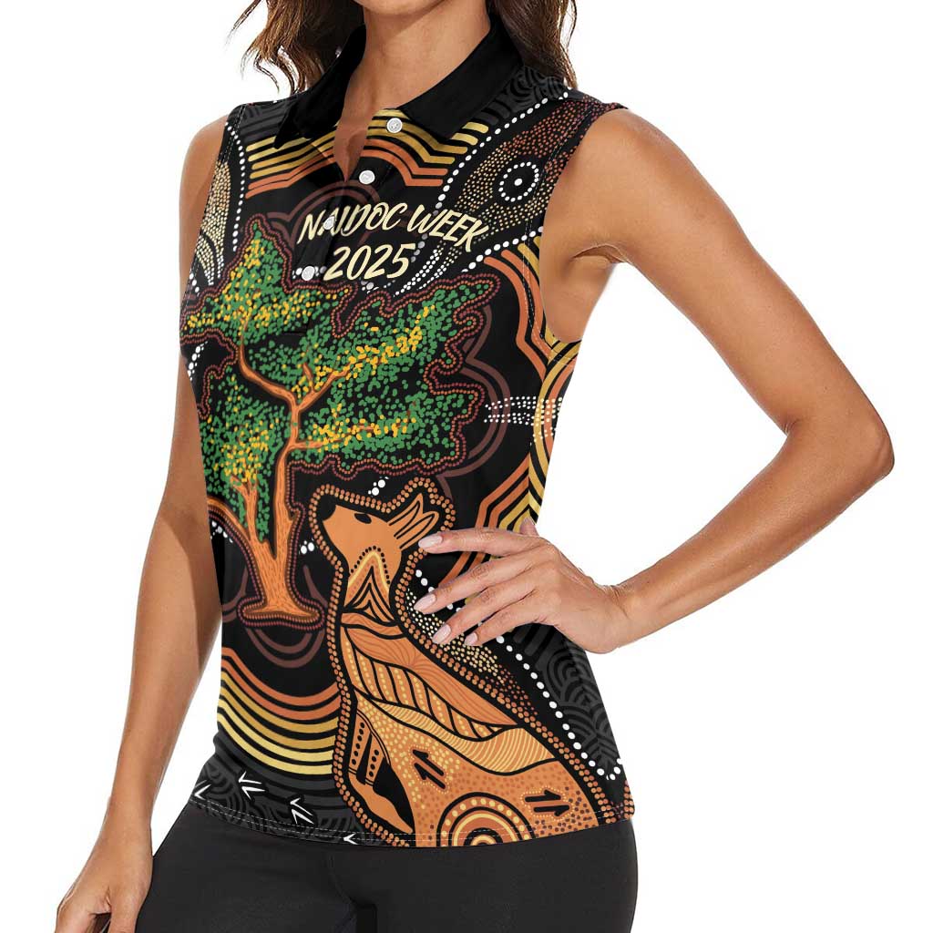 NAIDOC Week 2025 Indigenous Women Sleeveless Polo Shirt Legacies - Tree Of Life
