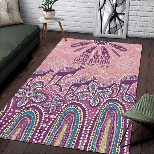 NAIDOC Week 2025 Indigenous Area Rug Pastel Dream