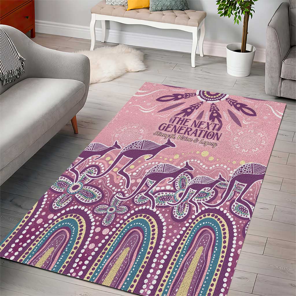 NAIDOC Week 2025 Indigenous Area Rug Pastel Dream