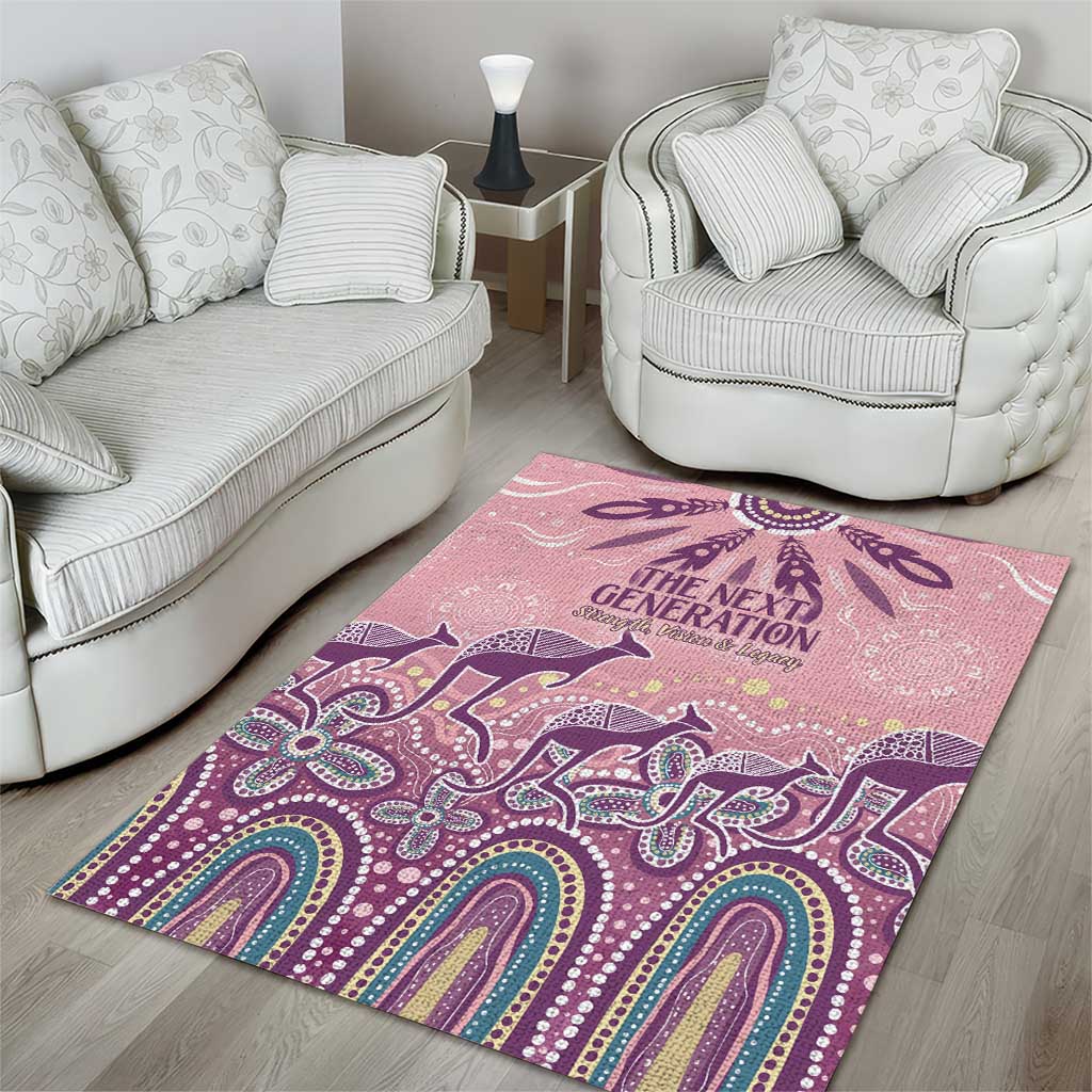NAIDOC Week 2025 Indigenous Area Rug Pastel Dream