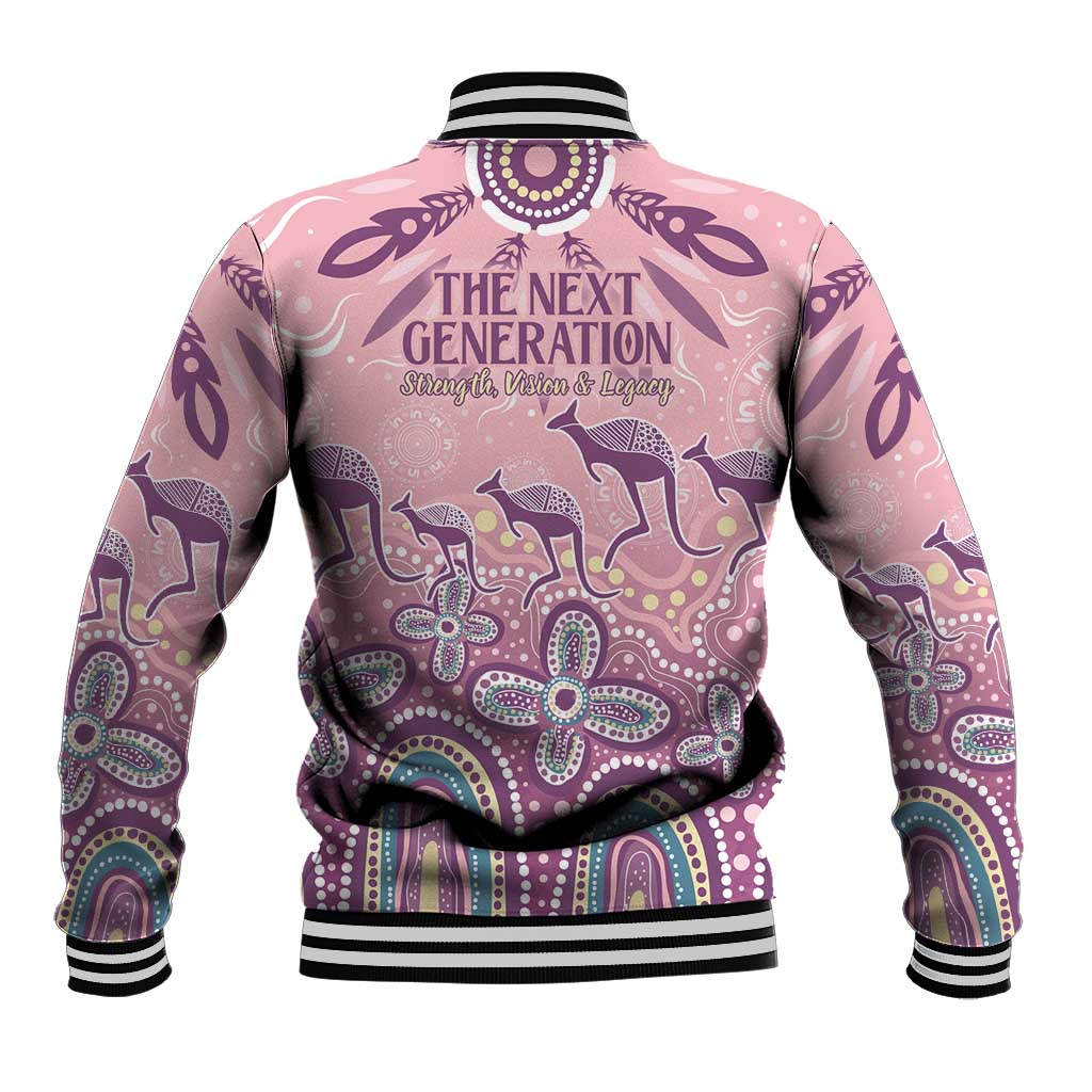 NAIDOC Week 2025 Indigenous Baseball Jacket Pastel Dream
