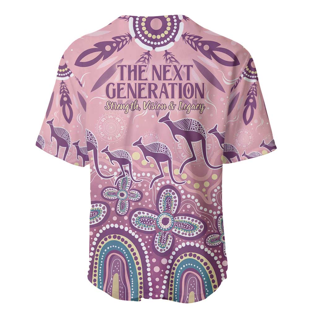 NAIDOC Week 2025 Indigenous Baseball Jersey Pastel Dream