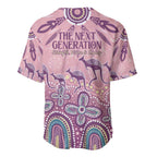NAIDOC Week 2025 Indigenous Baseball Jersey Pastel Dream