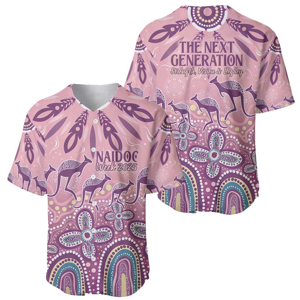 NAIDOC Week 2025 Indigenous Baseball Jersey Pastel Dream