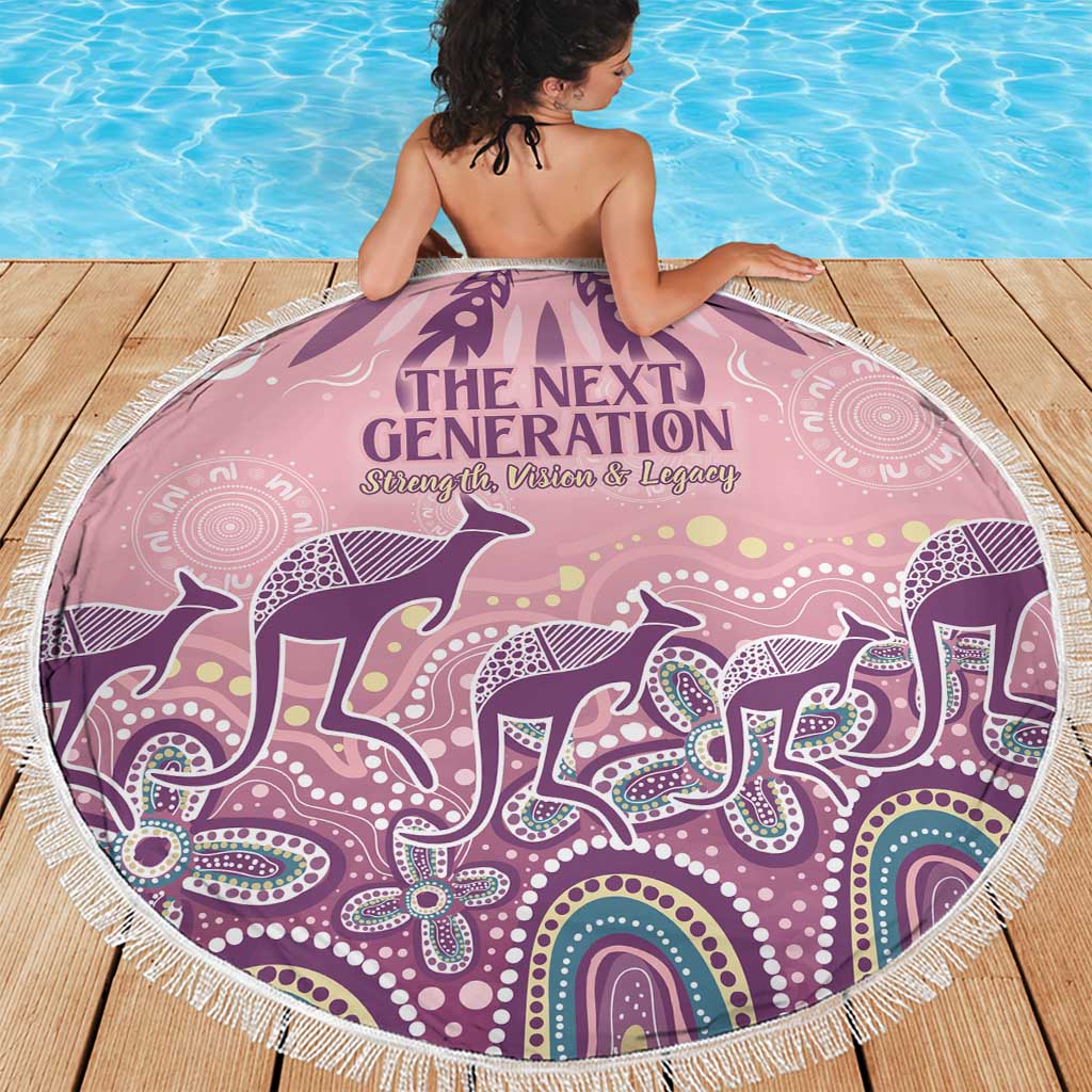 NAIDOC Week 2025 Indigenous Beach Blanket Pastel Dream