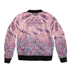 NAIDOC Week 2025 Indigenous Bomber Jacket Pastel Dream