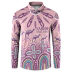 NAIDOC Week 2025 Indigenous Button Sweatshirt Pastel Dream