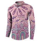 NAIDOC Week 2025 Indigenous Button Sweatshirt Pastel Dream