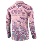 NAIDOC Week 2025 Indigenous Button Sweatshirt Pastel Dream