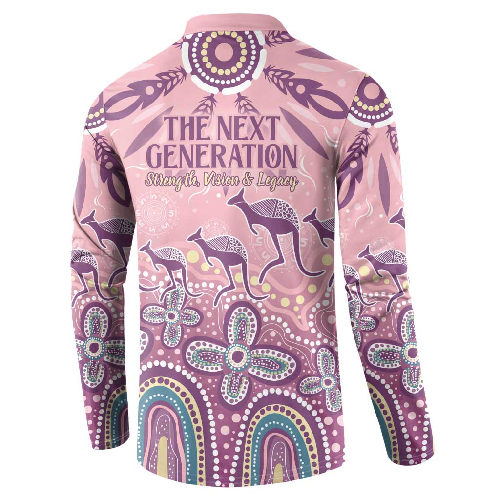 NAIDOC Week 2025 Indigenous Button Sweatshirt Pastel Dream