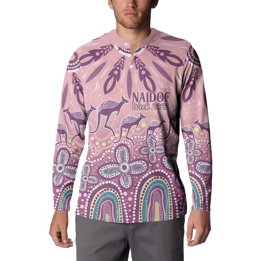 NAIDOC Week 2025 Indigenous Button Sweatshirt Pastel Dream