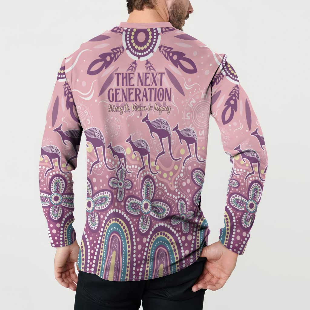 NAIDOC Week 2025 Indigenous Button Sweatshirt Pastel Dream