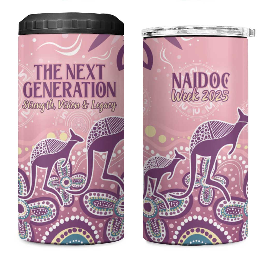 NAIDOC Week 2025 Indigenous 4 in 1 Can Cooler Tumbler Pastel Dream
