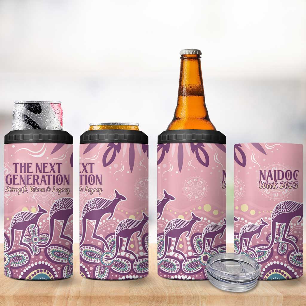 NAIDOC Week 2025 Indigenous 4 in 1 Can Cooler Tumbler Pastel Dream