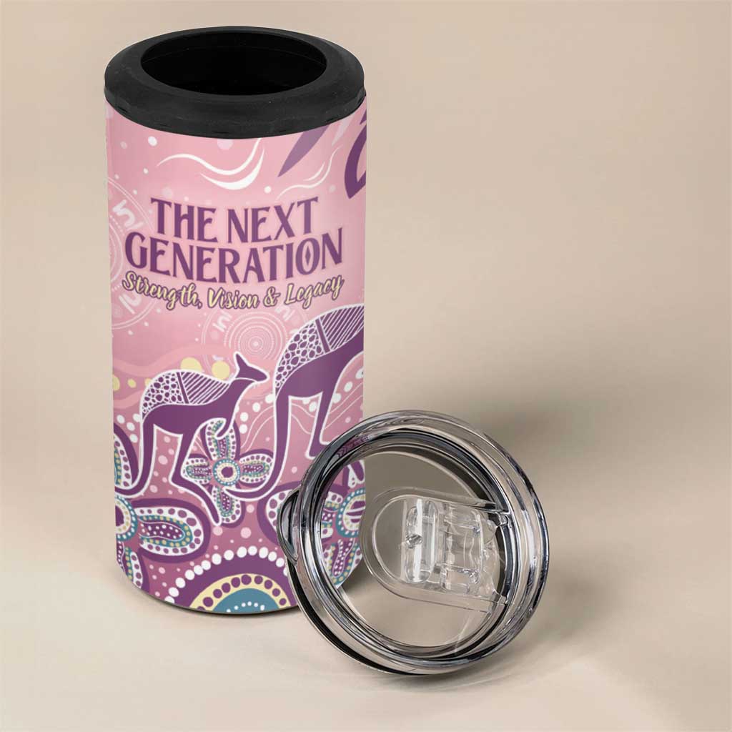 NAIDOC Week 2025 Indigenous 4 in 1 Can Cooler Tumbler Pastel Dream