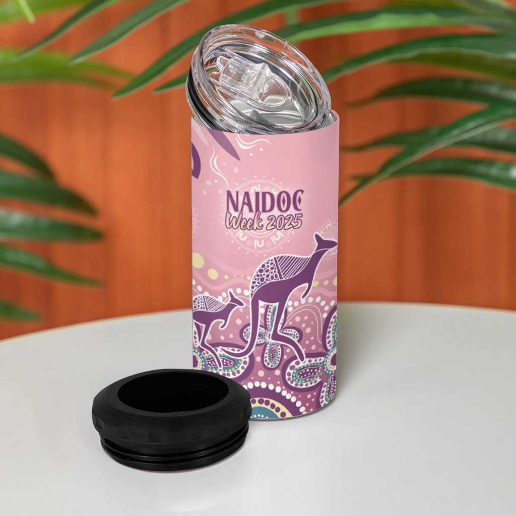 NAIDOC Week 2025 Indigenous 4 in 1 Can Cooler Tumbler Pastel Dream