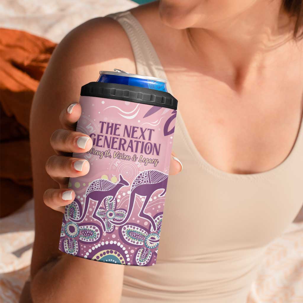 NAIDOC Week 2025 Indigenous 4 in 1 Can Cooler Tumbler Pastel Dream