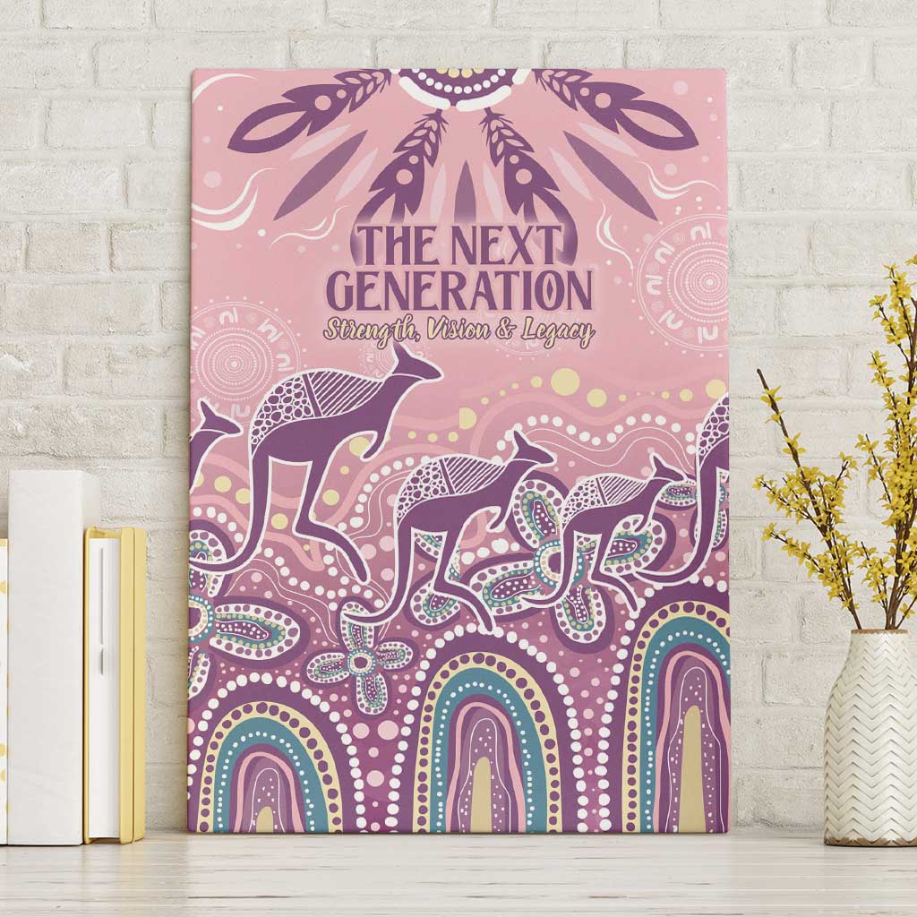 NAIDOC Week 2025 Indigenous Canvas Wall Art Pastel Dream