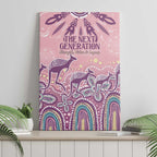 NAIDOC Week 2025 Indigenous Canvas Wall Art Pastel Dream