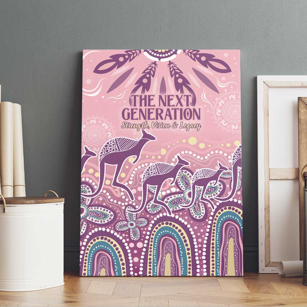 NAIDOC Week 2025 Indigenous Canvas Wall Art Pastel Dream