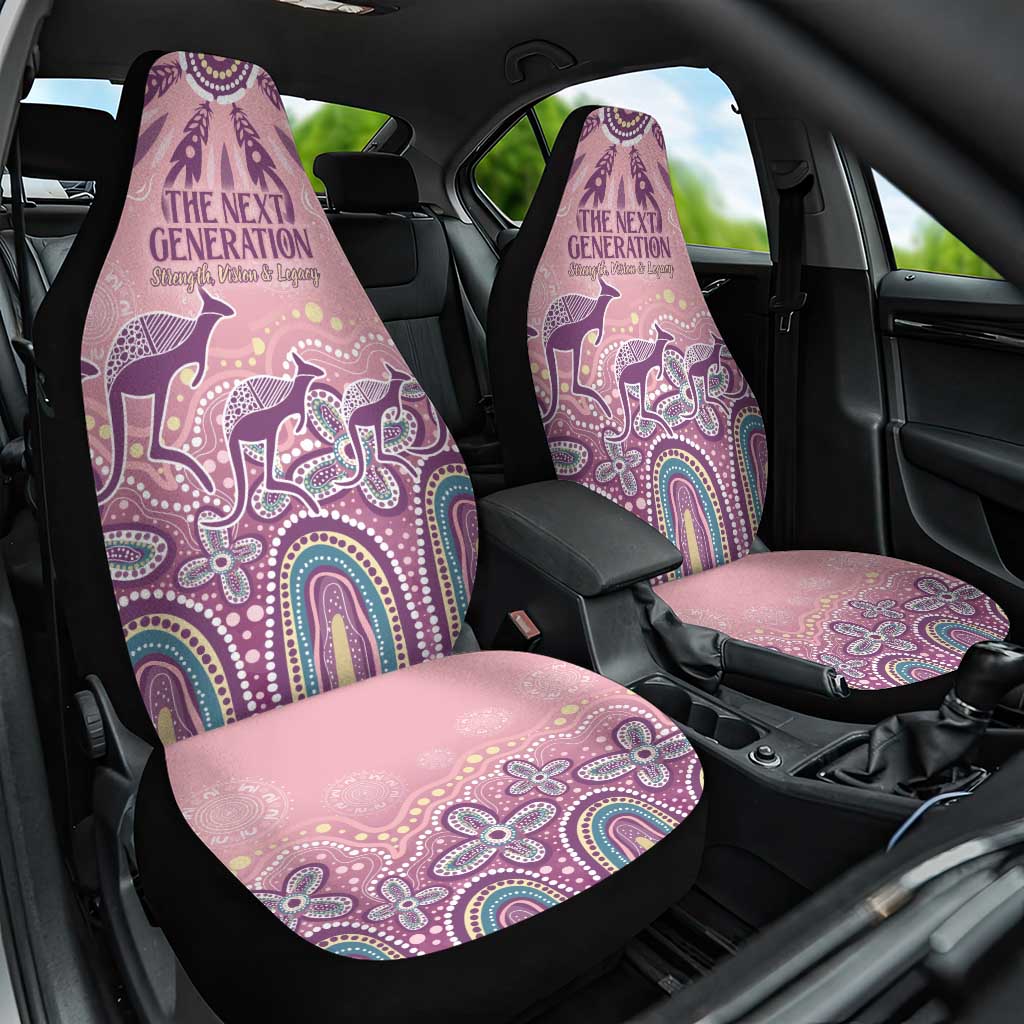 NAIDOC Week 2025 Indigenous Car Seat Cover Pastel Dream