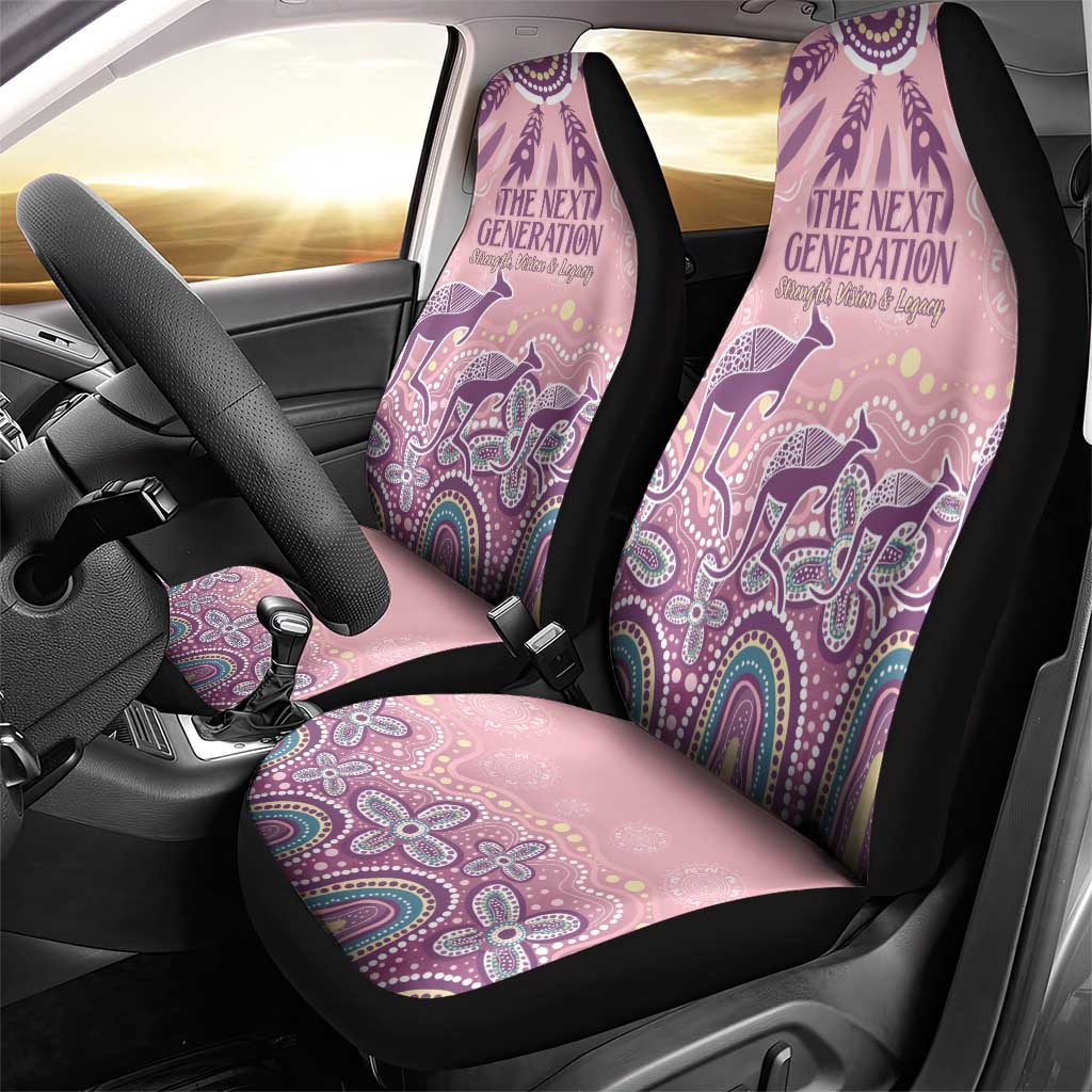 NAIDOC Week 2025 Indigenous Car Seat Cover Pastel Dream