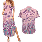 NAIDOC Week 2025 Indigenous Couples Matching Summer Maxi Dress and Hawaiian Shirt Pastel Dream