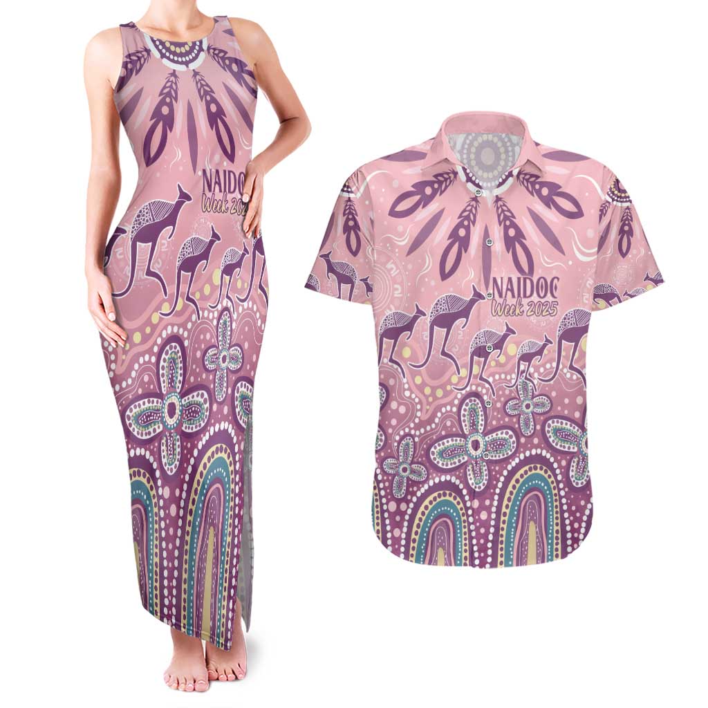 NAIDOC Week 2025 Indigenous Couples Matching Tank Maxi Dress and Hawaiian Shirt Pastel Dream