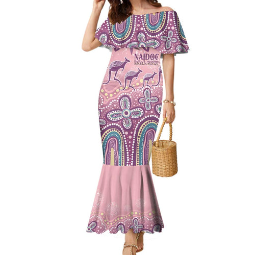 NAIDOC Week 2025 Indigenous Family Matching Mermaid Dress and Hawaiian Shirt Pastel Dream