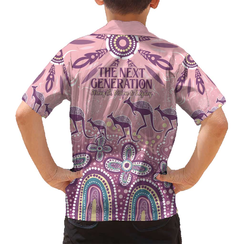 NAIDOC Week 2025 Indigenous Family Matching Off Shoulder Maxi Dress and Hawaiian Shirt Pastel Dream