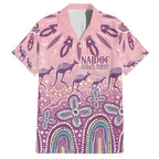NAIDOC Week 2025 Indigenous Family Matching Off Shoulder Maxi Dress and Hawaiian Shirt Pastel Dream