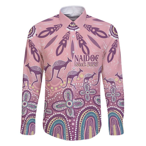 NAIDOC Week 2025 Indigenous Family Matching Off Shoulder Maxi Dress and Hawaiian Shirt Pastel Dream