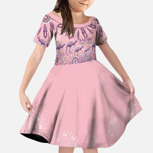 NAIDOC Week 2025 Indigenous Family Matching Puletasi and Hawaiian Shirt Pastel Dream