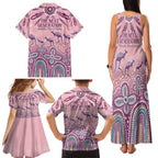 NAIDOC Week 2025 Indigenous Family Matching Tank Maxi Dress and Hawaiian Shirt Pastel Dream